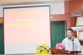 KHAI MẠC HỘI GIẢNG NHÀ GIÁO GIÁO DỤC NGHỀ NGHIỆP CẤP TRƯỜNG NĂM HỌC 2018 – 2019