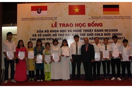 LỄ TRAO HỌC BỔNG HESSEN NĂM HỌC 2016 - 2017