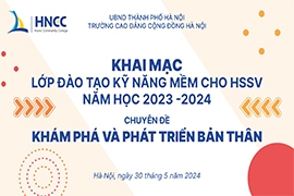  Tập huấn kỹ năng mềm cho HSSV chuyên đề “Kỹ năng khám phá và phát triển bản thân”