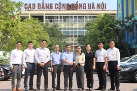 TRƯỜNG CAO ĐẲNG CỘNG ĐỒNG HÀ NỘI TIẾP ĐÓN ĐOÀN LÃNH ĐẠO TRƯỜNG CAO ĐẲNG KỸ THUẬT NGHỀ ĐÀI CHÂU  ĐẾN THĂM VÀ LÀM VIỆC 