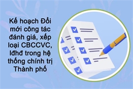 Kế hoạch Đổi mới công tác đánh giá, xếp loại CBCCVC, lđhđ trong hệ thống chính trị Thành phố